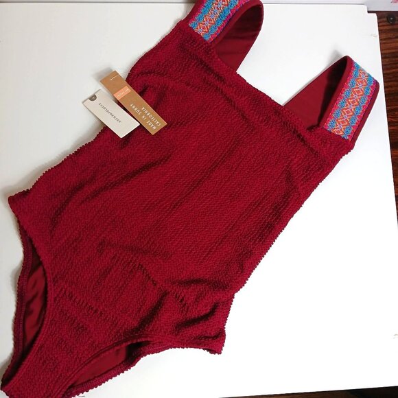 Anthropologie Seea Dana Embroidered One-Piece Swimsuit - Picture 8 of 13